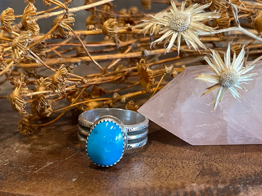 Sleeping Beauty Turquoise Ring.